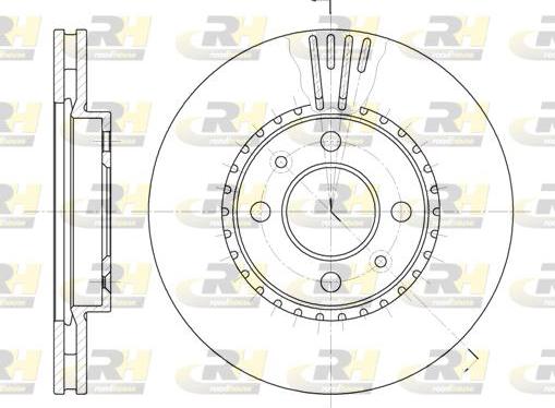 Roadhouse 6302.10 - Гальмівний диск autocars.com.ua