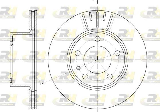 Roadhouse 6317.10 - Тормозной диск avtokuzovplus.com.ua