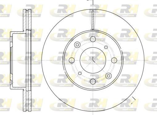 Roadhouse 6366.10 - Гальмівний диск autocars.com.ua