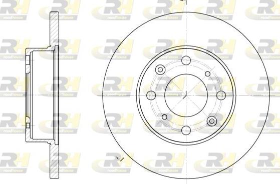 Roadhouse 6370.00 - Гальмівний диск autocars.com.ua