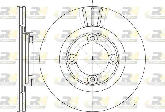 Roadhouse 6385.10 - Гальмівний диск autocars.com.ua