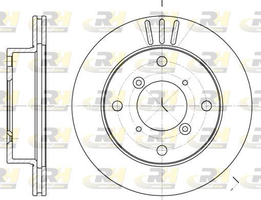 Roadhouse 6399.10 - Гальмівний диск autocars.com.ua