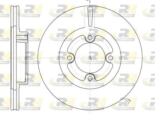 Roadhouse 6406.10 - Гальмівний диск autocars.com.ua