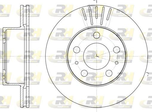 Roadhouse 6409.10 - Гальмівний диск autocars.com.ua