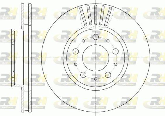 Roadhouse 6410.10 - Гальмівний диск autocars.com.ua