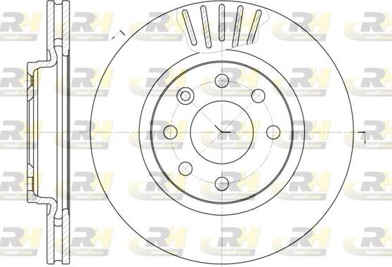 Roadhouse 6412.10 - Гальмівний диск autocars.com.ua