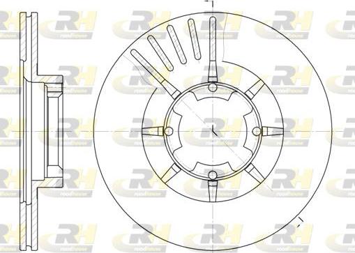 Roadhouse 6428.10 - Тормозной диск avtokuzovplus.com.ua