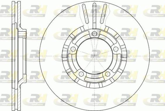 Roadhouse 6437.10 - Тормозной диск avtokuzovplus.com.ua