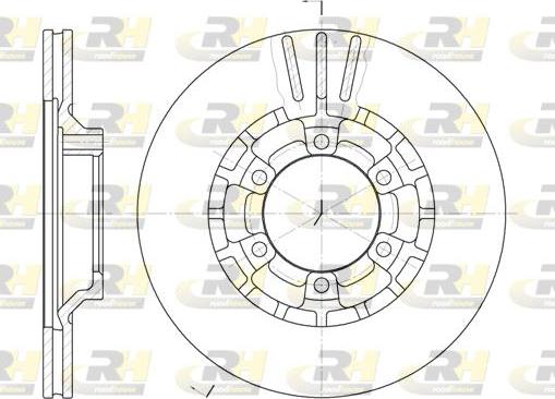 Roadhouse 6464.10 - Тормозной диск avtokuzovplus.com.ua