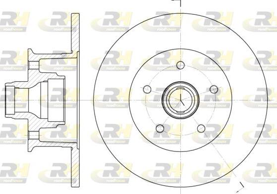 Roadhouse 6468.00 - Тормозной диск avtokuzovplus.com.ua