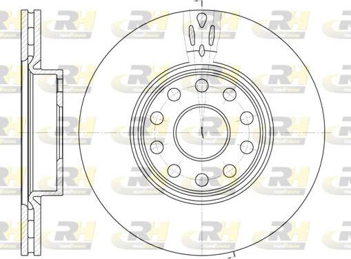 Roadhouse 6478.10 - Гальмівний диск autocars.com.ua