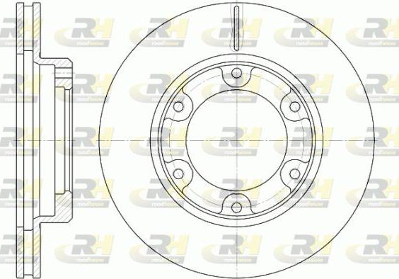 Roadhouse 6491.10 - Тормозной диск avtokuzovplus.com.ua