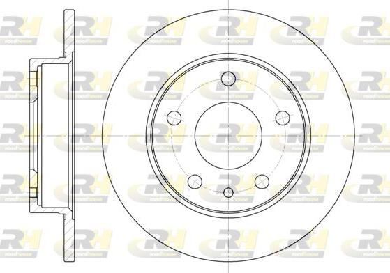 Roadhouse 6516.00 - Тормозной диск avtokuzovplus.com.ua