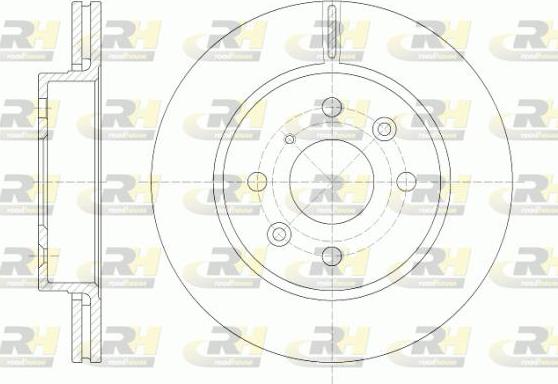 Roadhouse 6523.10 - Гальмівний диск autocars.com.ua