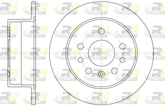 Roadhouse 6532.00 - Тормозной диск avtokuzovplus.com.ua