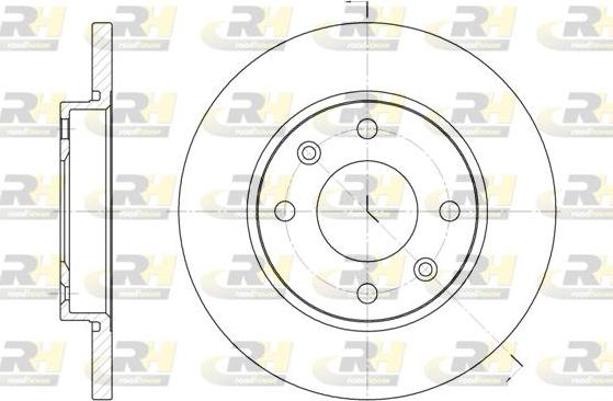 Roadhouse 6535.00 - Гальмівний диск autocars.com.ua