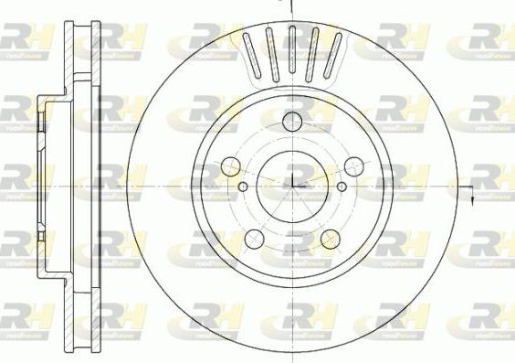 Roadhouse 6541.10 - Гальмівний диск autocars.com.ua