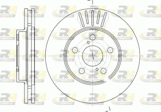 Roadhouse 6542.10 - Тормозной диск avtokuzovplus.com.ua