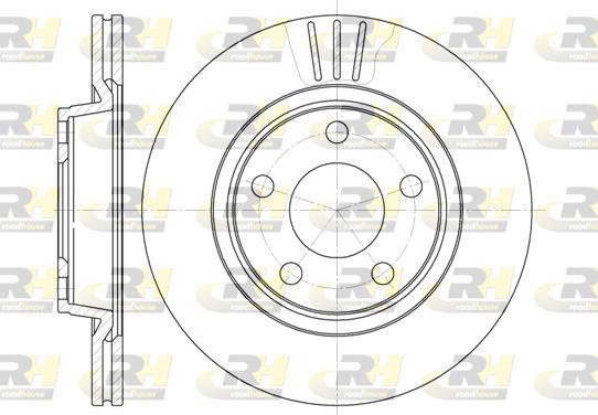 Roadhouse 6548.10 - Гальмівний диск autocars.com.ua