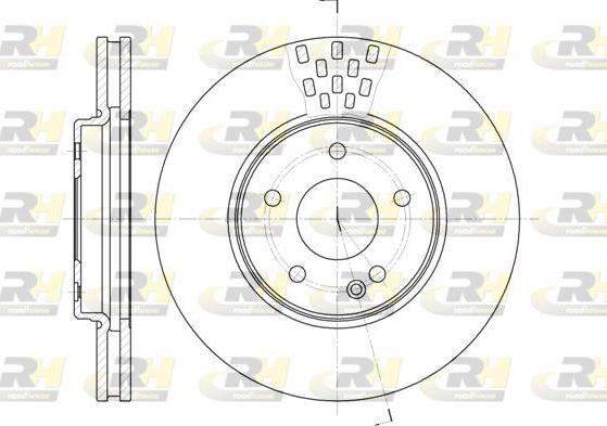 Roadhouse 6556.10 - Гальмівний диск autocars.com.ua