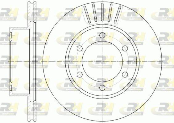 Roadhouse 6562.10 - Гальмівний диск autocars.com.ua