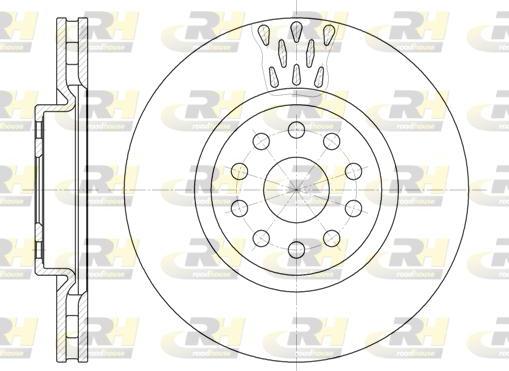 Roadhouse 6563.10 - Гальмівний диск autocars.com.ua