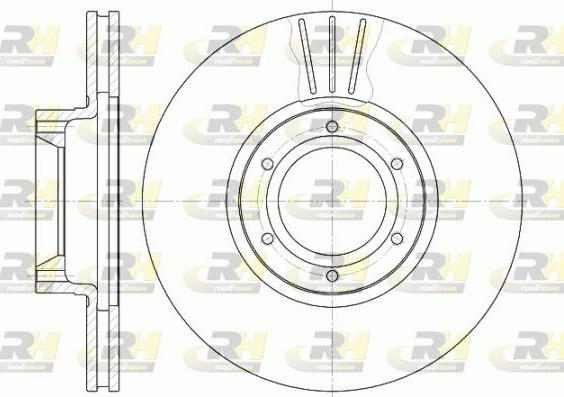 Roadhouse 6567.10 - Гальмівний диск autocars.com.ua