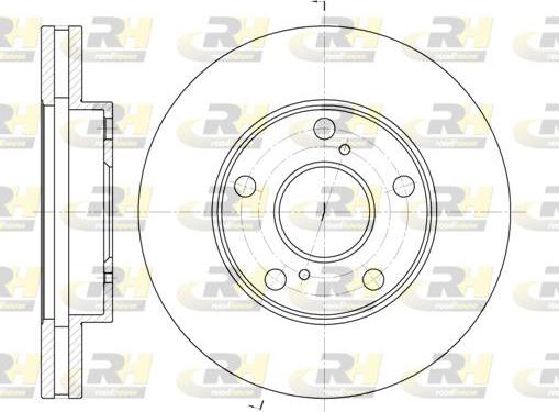 Roadhouse 6571.10 - Гальмівний диск autocars.com.ua