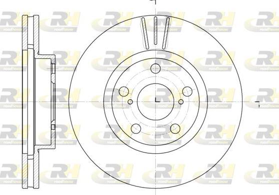 Roadhouse 6577.10 - Гальмівний диск autocars.com.ua