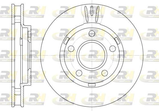 Roadhouse 6581.10 - Гальмівний диск autocars.com.ua