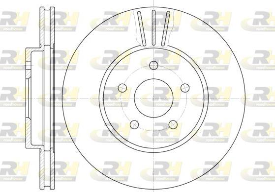 Roadhouse 6607.10 - Гальмівний диск autocars.com.ua