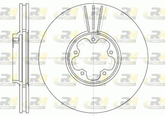 Roadhouse 6608.10 - Гальмівний диск autocars.com.ua