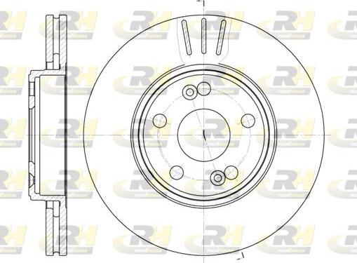 Roadhouse 6622.10 - Гальмівний диск autocars.com.ua