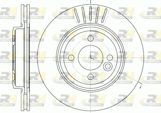 Roadhouse 6624.10 - Гальмівний диск autocars.com.ua