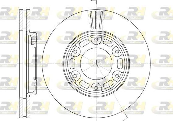 Roadhouse 6634.10 - Гальмівний диск autocars.com.ua