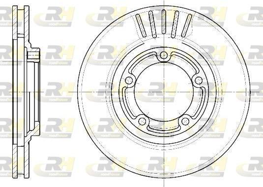 Roadhouse 6636.10 - Тормозной диск avtokuzovplus.com.ua