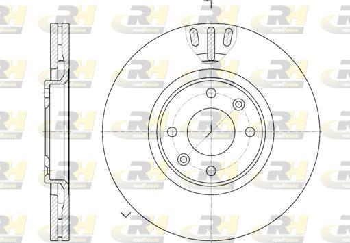 Roadhouse 6657.10 - Гальмівний диск autocars.com.ua