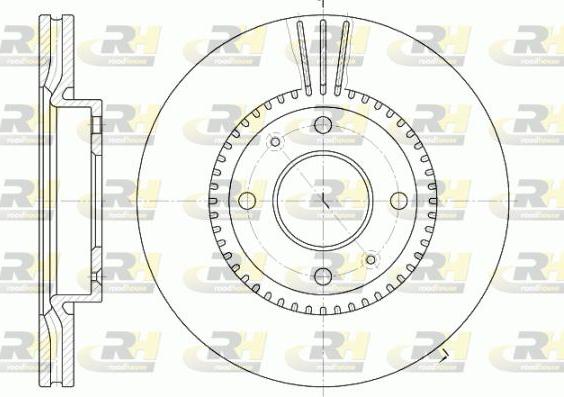 Roadhouse 6668.10 - Гальмівний диск autocars.com.ua