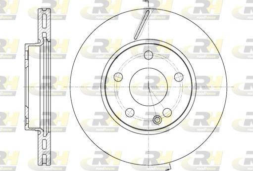 Roadhouse 6675.10 - Гальмівний диск autocars.com.ua