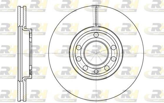 Roadhouse 6689.10 - Гальмівний диск autocars.com.ua