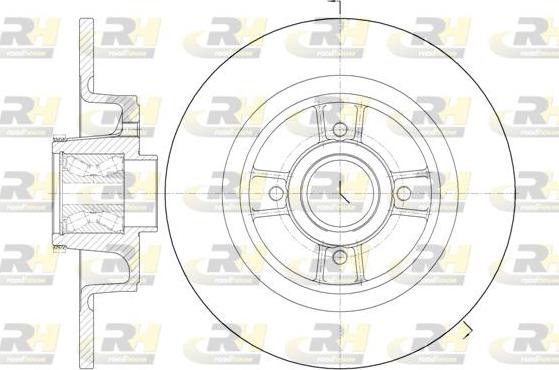 Roadhouse 6698.20 - Гальмівний диск autocars.com.ua