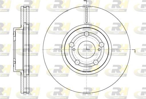 Roadhouse 6701.10 - Гальмівний диск autocars.com.ua