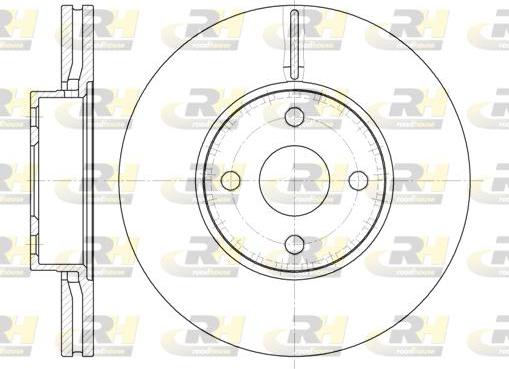 Roadhouse 6704.10 - Гальмівний диск autocars.com.ua