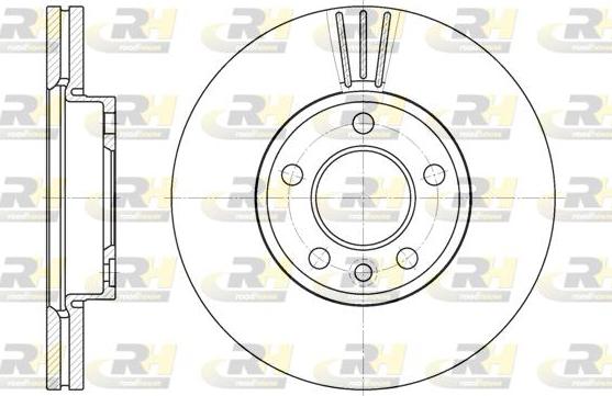 Roadhouse 6708.10 - Гальмівний диск autocars.com.ua