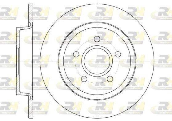 Roadhouse 6712.00 - Гальмівний диск autocars.com.ua