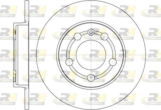 Roadhouse 6718.00 - Гальмівний диск autocars.com.ua