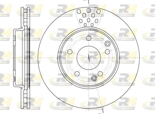 Roadhouse 6751.10 - Тормозной диск avtokuzovplus.com.ua