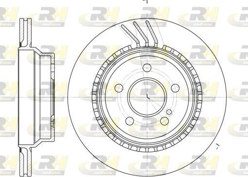 Roadhouse 6760.10 - Гальмівний диск autocars.com.ua