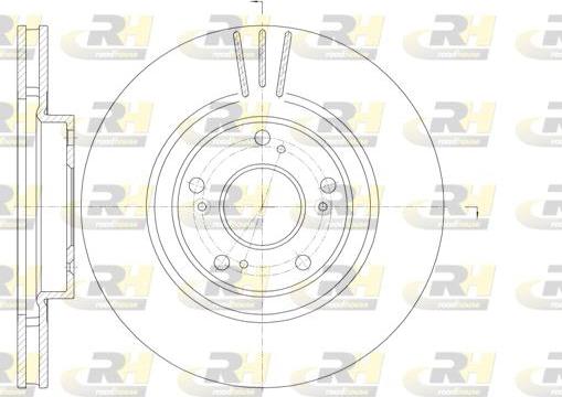 Roadhouse 6763.10 - Тормозной диск avtokuzovplus.com.ua