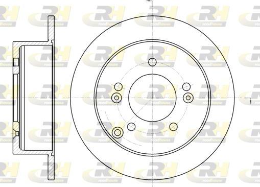 Roadhouse 6766.00 - Гальмівний диск autocars.com.ua